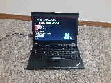 A photo of a Lenovo Thinkpad X220 laptop.